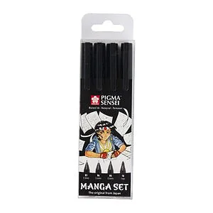 SET 4 PENNARELLI PER MANGA PIGMA SENSEI