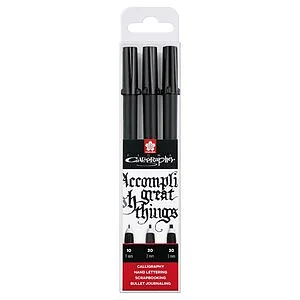 SET 3 PENNARELLI PER CALLIGRAFIA PIGMA