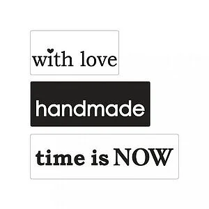SET 3 TIMBRI PER SAPONE- LOVE HANDMADE TIME