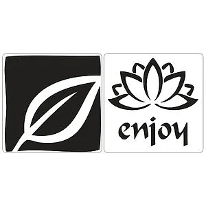 SET 2 TIMBRI PER SAPONE - ENJOY FOGLIA 25 X 25 MM