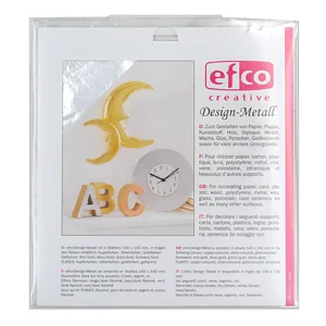 FOGLIA DESIGN-METALL 140 X 140 MM - ARGENTO 5 PZ