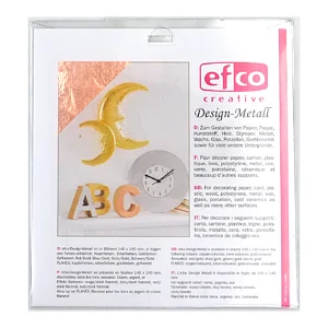 FOGLIA DESIGN-METALL 140 X 140 MM - RAME 5 PZ