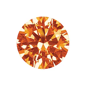 PIETRA SINTETICA PRECIOSA TONDA - ARANCIONE