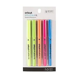 MARCADOR CRICUT INFUSIBLE-INK - SET 5 COLORES FLUO 1.0MM