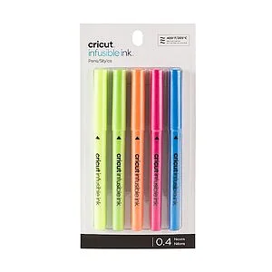 MARCADOR CRICUT INFUSIBLE-INK - SET 5 COLORES FLUO 0.4MM