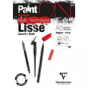 BLOCCHI DA DISEGNO CLAIREFONTAINE PAINT ON LISCIO