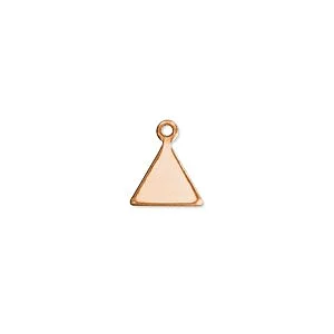 COPPER TRIANGLE 12 X 10 MM TH. 1.2 MM - 5 PCS
