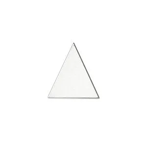 ALUMINUM TRIANGLE 28 X 28 MM TH. 1.6 MM - 9 PCS