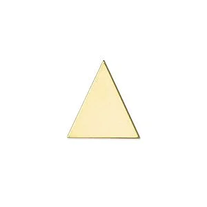 BRASS TRIANGLE 28 X 28 MM TH. 1.2 MM - 3 PCS