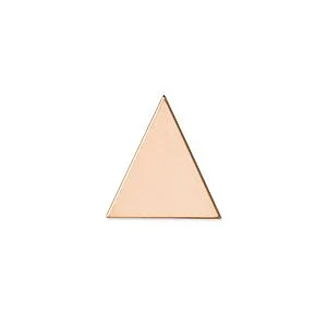COPPER TRIANGLE 28 X 28 MM TH. 1.2 MM - 3 PCS