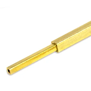 SET 3 TUBETTI QUADRATI TELESCOPICI OTTONE - 1.6 - 2.4 - 3.2 MM