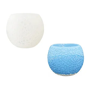 STAMPO SILICONE PORTA TEA LIGHT Ø 82 X 63 MM - MOTIVO FRAMMENTI