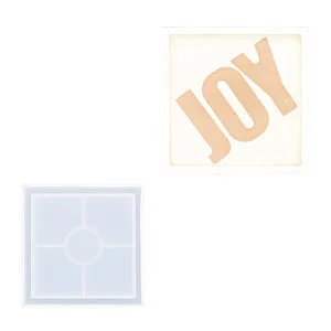 STAMPO SILICONE PIATTINO QUADRATO 100 X 100 MM