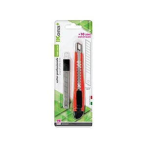 CUTTER BASIC 9 MM CON FRENO + 10 LAME