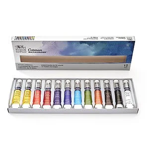 WINSOR & NEWTON COTMAN - SET 12 TUBI ACQUARELLO X 8ML