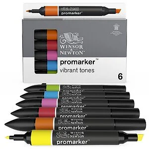 WINSOR & NEWTON PROMARKER - SET 6 TONI VIBRANTI