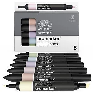 WINSOR & NEWTON PROMARKER - SET 6 TONI PASTELLO