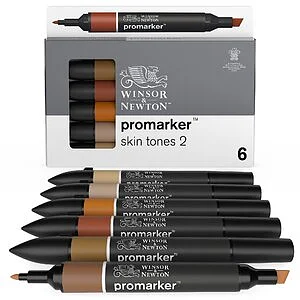 WINSOR & NEWTON PROMARKER - SET 6 TONI TINTA CARNE 2