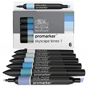 WINSOR & NEWTON PROMARKER - SET 6 TONI CIELO 1
