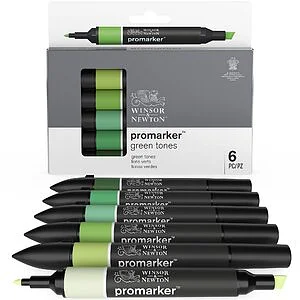 WINSOR & NEWTON PROMARKER - SET 6 TONI VERDI