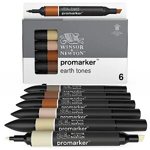 WINSOR & NEWTON PROMARKER - SET 6 TONI TERRA