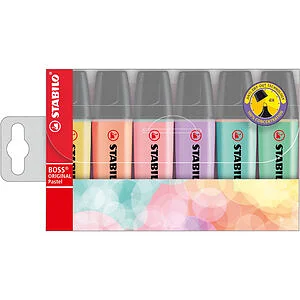 SET 6 EVIDENZIATORI STABILO BOSS PASTEL