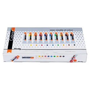 SET 10 WASSERVERDÜNNBARE ÖLFARBEN 40 ML COBRA STUDY