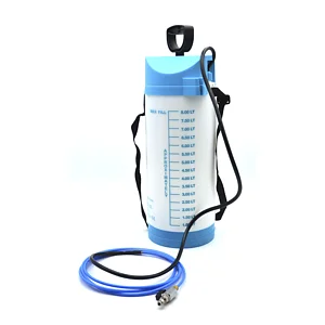 POMPA A PRESSIONE PER ACQUA CON TUBO E RUBINETTO