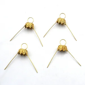 GANCI METALLO ORO PER PALLINE