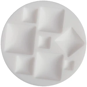 CERNIT - STAMPO SILICONE PIETRE QUADRATE Ø 7 CM