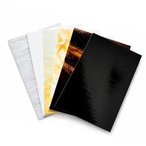 ASSORTMENT OF 6 WISSMACH GLASS SHEETS NEUTRAL TONES