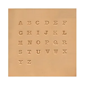 ALPHABET LEATHER STAMP SET 6MM