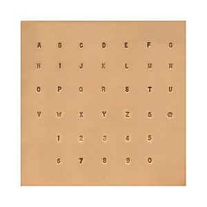 ALPHABET & NUMBER SET 3 MM