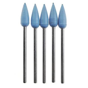 POLISSOIRS EN SILICONE FORME OGIVE - 5 PCS