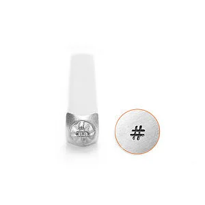 TIMBRE POUR MÉTAUX - HASHTAG 3MM