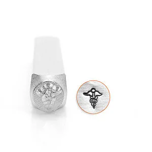 TIMBRE POUR MÉTAUX - SYMBOLE MÉDICAL 6MM