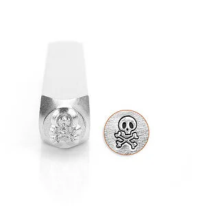 STAMPO PER METALLI - TESCHIO ED OSSA 6MM