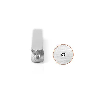 TIMBRE POUR MÉTAUX - COEUR CONTOUR 2.5MM