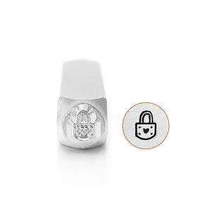 TIMBRE POUR MÉTAUX - COEUR DE CADENAS 6MM