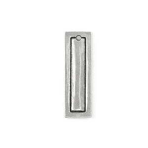 RETTANGOLO BORDATO PELTRO - 10 X 30 MM - 2 PZ