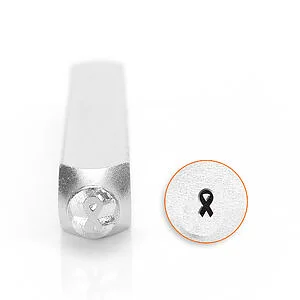 TIMBRE POUR MÉTAUX - RUBAN CANCER DU SEIN 4MM